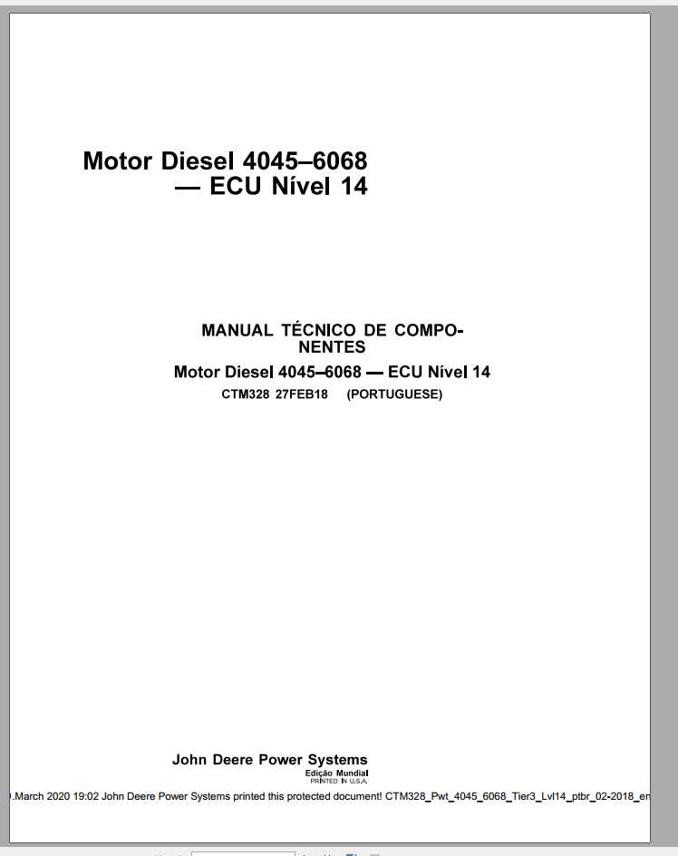 John Deere Wheel Loaders Stage III A CTM328 Tier 3 Workshop Manuals 1