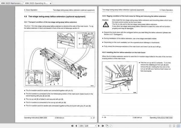 Krupp Crane KMK 2025 Operating Instructions Maintenance ManualEN 3