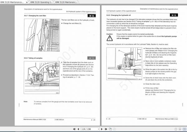Krupp Crane KMK 5120 Operating Instructions Maintenance Manual 3