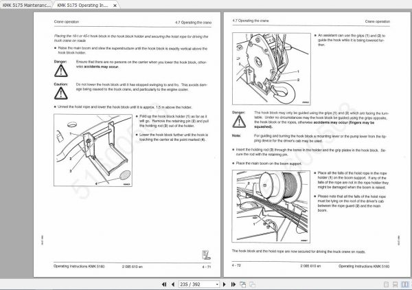 Krupp Crane KMK 5175 Operating Instructions Maintenance ManualEN 3