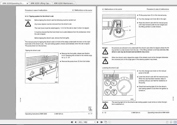 Krupp Crane KMK 6200 Operating Instructions Maintenance ManualEN 3