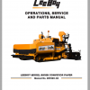LeeBoy 8816B Conveyor Paver Operator Service Part ManualEN 1