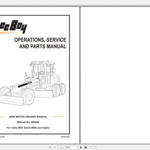 Leeboy Motor Grader 685B Operations Service And Parts Manual 1