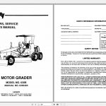 Leeboy Motor Grrader 635B Operations Service And Parts Manual 1