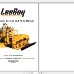 Leeboy Road Widener 4130 Operations Service And Parts Manual 1