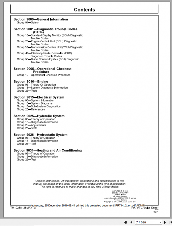 Liebherr Crawler Dozer 714 Series 4 Service Manual 2