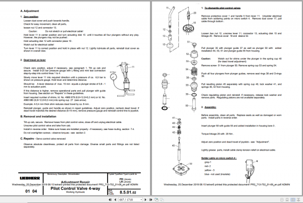 Liebherr Crawler Dozer PR2 712 752 Service Manual 3