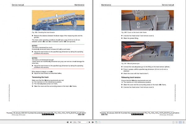 Liebherr Crawler Dozer PR 716 1422 1423 Service Manual 3
