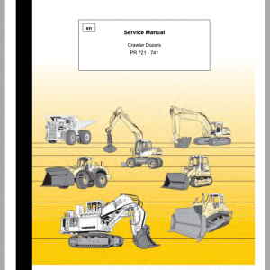 Liebherr Crawler Dozer PR 721 741 Service Manual