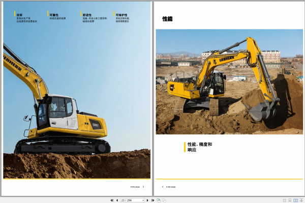 Liebherr Hydraulic Excavator R920 G50 Operator ManualsZH 3