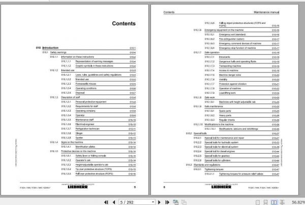 Liebherr Hydraulic Excavator R924 Maintenance Manual 2