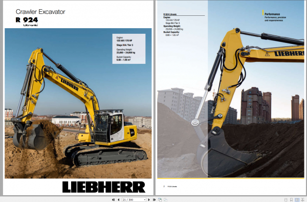 Liebherr Hydraulic Excavator R924 Operator Manuals 3