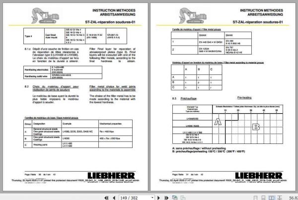 Liebherr Hydraulic Excavator R926 1488 Maintenance Manual 4