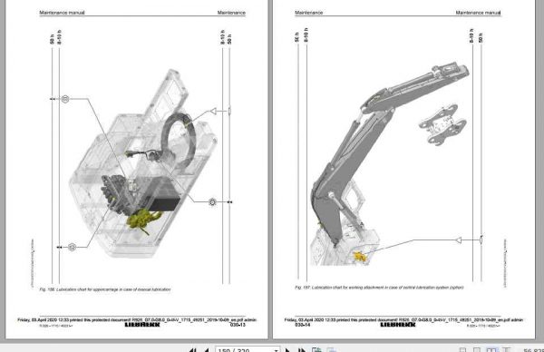 Liebherr Hydraulic Excavator R926 1715 Maintenance Manual 4