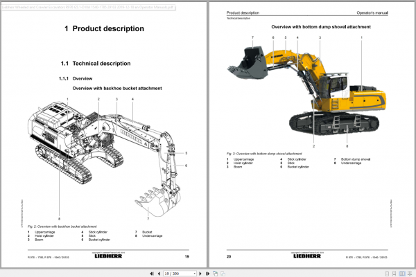 Liebherr Hydraulic Excavator R976 Operator Manuals 3