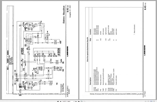Liebherr Hydraulic Excavators A900B LI A924B LI Service Manuals 4