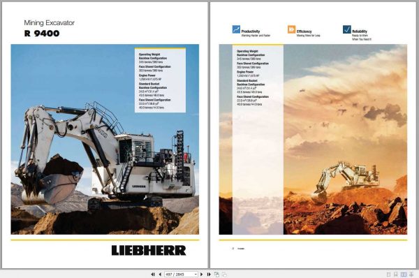 Liebherr Hydraulic Excavators R9400 26377 Service Manual 3