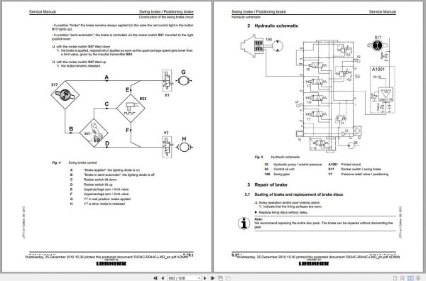 Liebherr Hydraulic Excavators R 934 C R 944 C Service Manual 3
