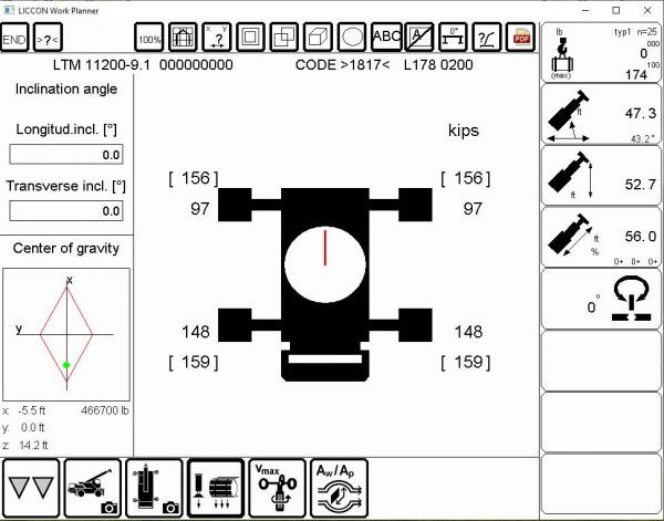 Liebherr LICCON Universal Work Planner V619 Mobile Crane LTM 11200 91 1200 ton 6