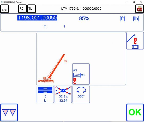 Liebherr LICCON Universal Work Planner V619 Mobile Crane LTM 1750 91 750 ton 3