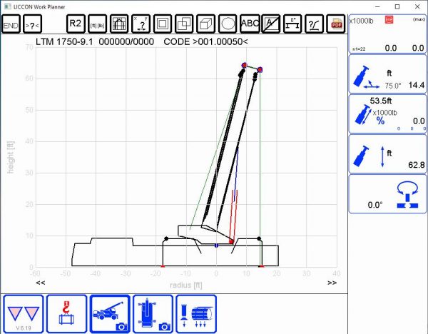 Liebherr LICCON Universal Work Planner V619 Mobile Crane LTM 1750 91 750 ton 5