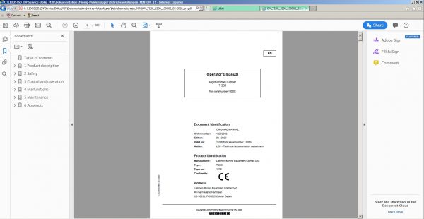 Liebherr Lidos EN Mining Truck Excavator 072020 Service Documentation Offline DVD 9