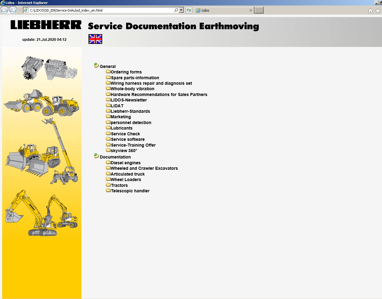 Liebherr Lidos Parts and Service Documentation Offline 072020