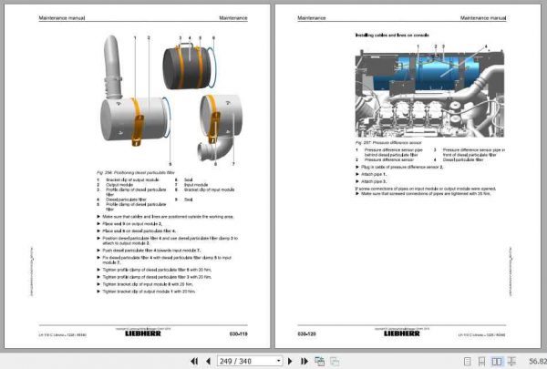 Liebherr Material Handling Machine LH110 C Maintenance Manual 2