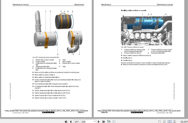 Liebherr Material Handling Machine LH35 M Maintenance Manual 3