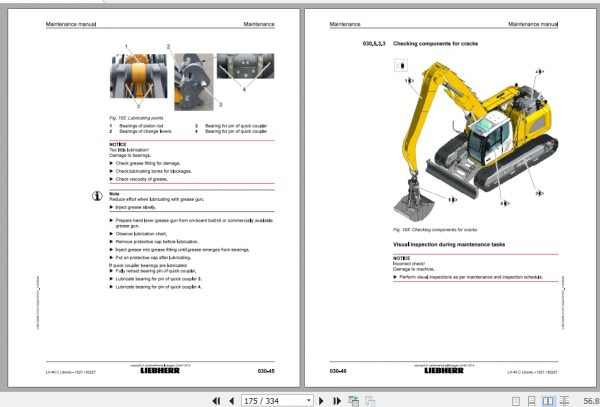Liebherr Material Handling Machine LH40 C Maintenance Manual 3