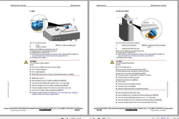 Liebherr Material Handling Machine LH40 M Maintenance Manual 3