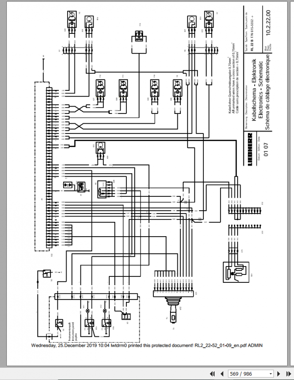 Liebherr Pipe Layer RL2 22 52 Service Manual 3