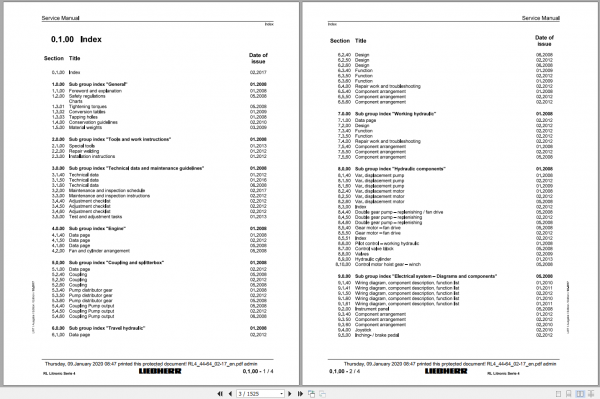 Liebherr Pipe Layer RL4 44 64 Service Manual 2