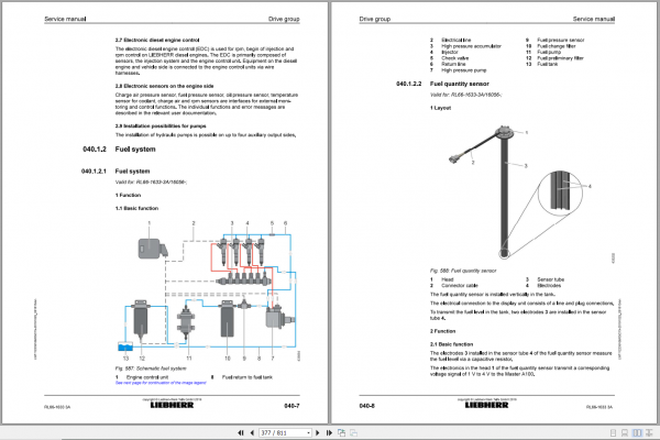 Liebherr Pipe Layer RL66 1633 16056 Service Manual 3