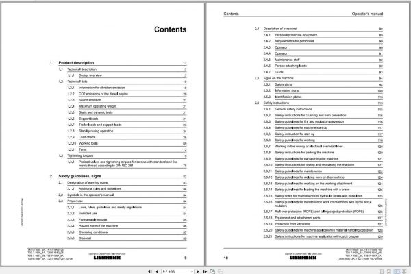 Liebherr Telescopic Handler T35 6 20T32 7 20T36 7 20T41 7 3A 05 20156 Operator Manual 2