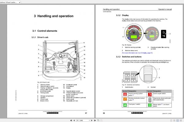 Liebherr Wheel Loader L506 1577 SN 37499 Operators Manual 2