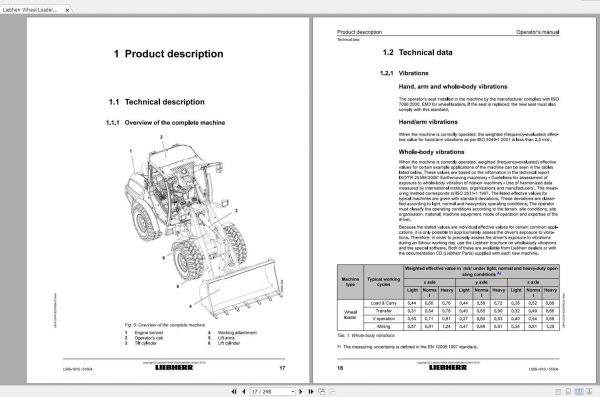 Liebherr Wheel Loader L506 1816 SN 51604 Operators Manual 2