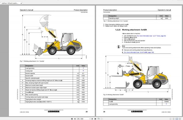 Liebherr Wheel Loader L506 1816 SN 56304 Operators Manual 2