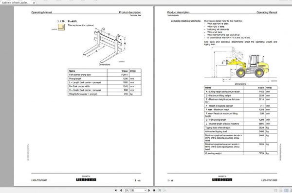 Liebherr Wheel Loader L506 776 from 12800 Operating Manual 2