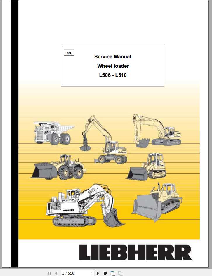 Liebherr Wheel Loader L506 L510 Service Manuals