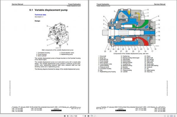 Liebherr Wheel Loader L506 L510 Stereo Service Manuals 3