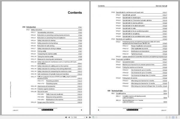 Liebherr Wheel Loader L5061577 Service Manuals 3