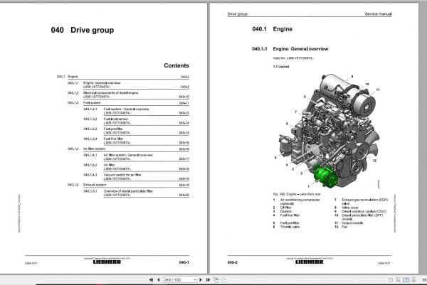 Liebherr Wheel Loader L5061577 Service Manuals 4