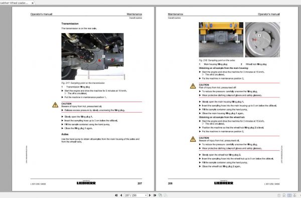 Liebherr Wheel Loader L507 1259 SN 34508 Operators Manual 3