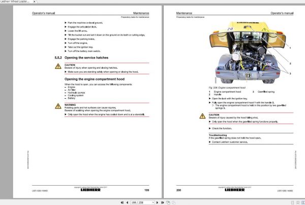 Liebherr Wheel Loader L507 1260 SN 43493 Operators Manual 3