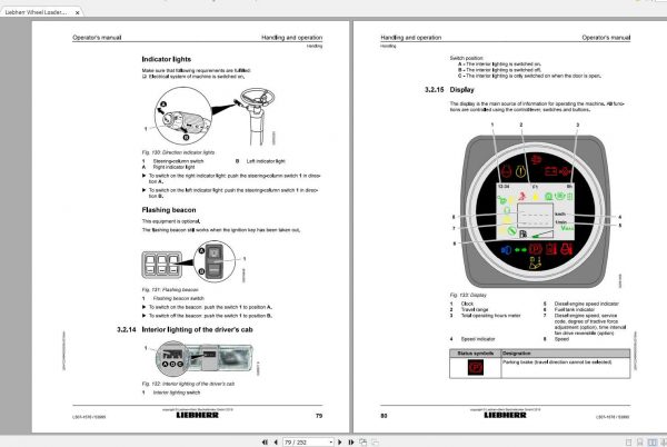 Liebherr Wheel Loader L507 1578 SN 53995 Operators Manual 2
