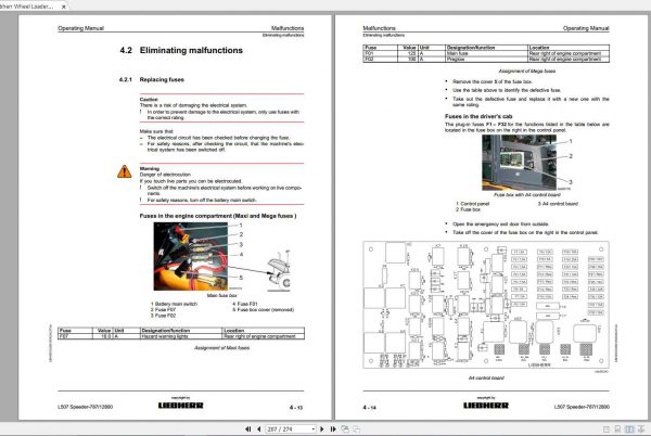 Liebherr Wheel Loader L507 787 Speeder SN 12800 Operating Manual 3