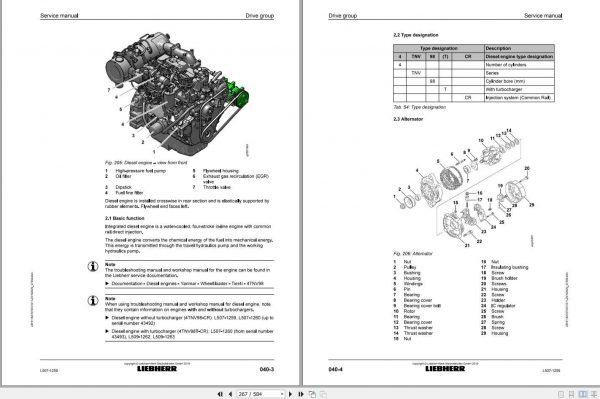 Liebherr Wheel Loader L5071259 Service Manuals 4