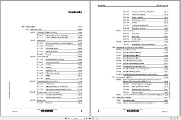 Liebherr Wheel Loader L5071579 06 Service Manuals 2