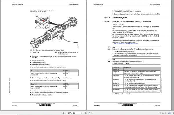 Liebherr Wheel Loader L5071579 Service Manuals 3